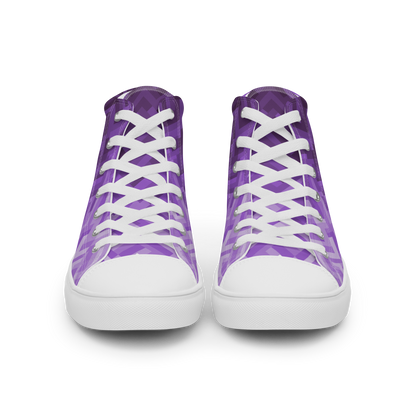 Women's Canvas Sneakers ❯ Polygonal Gradient ❯ Amethyst Purple