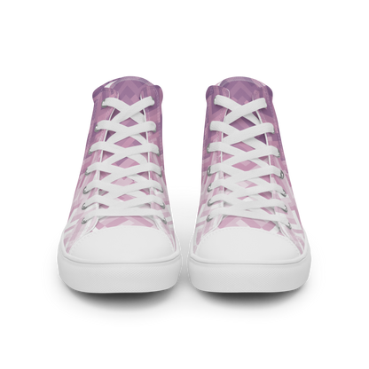 Baskets en toile pour femme ❯ Dégradé polygonal ❯ Lilas lavande