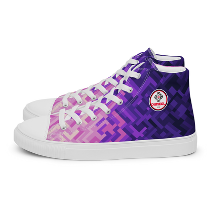 Canvas sneakers for women ❯ Polygonal gradient ❯ Winter evening