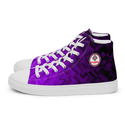 Women's Canvas Sneakers ❯ Polygonal Gradient ❯ Blacklight