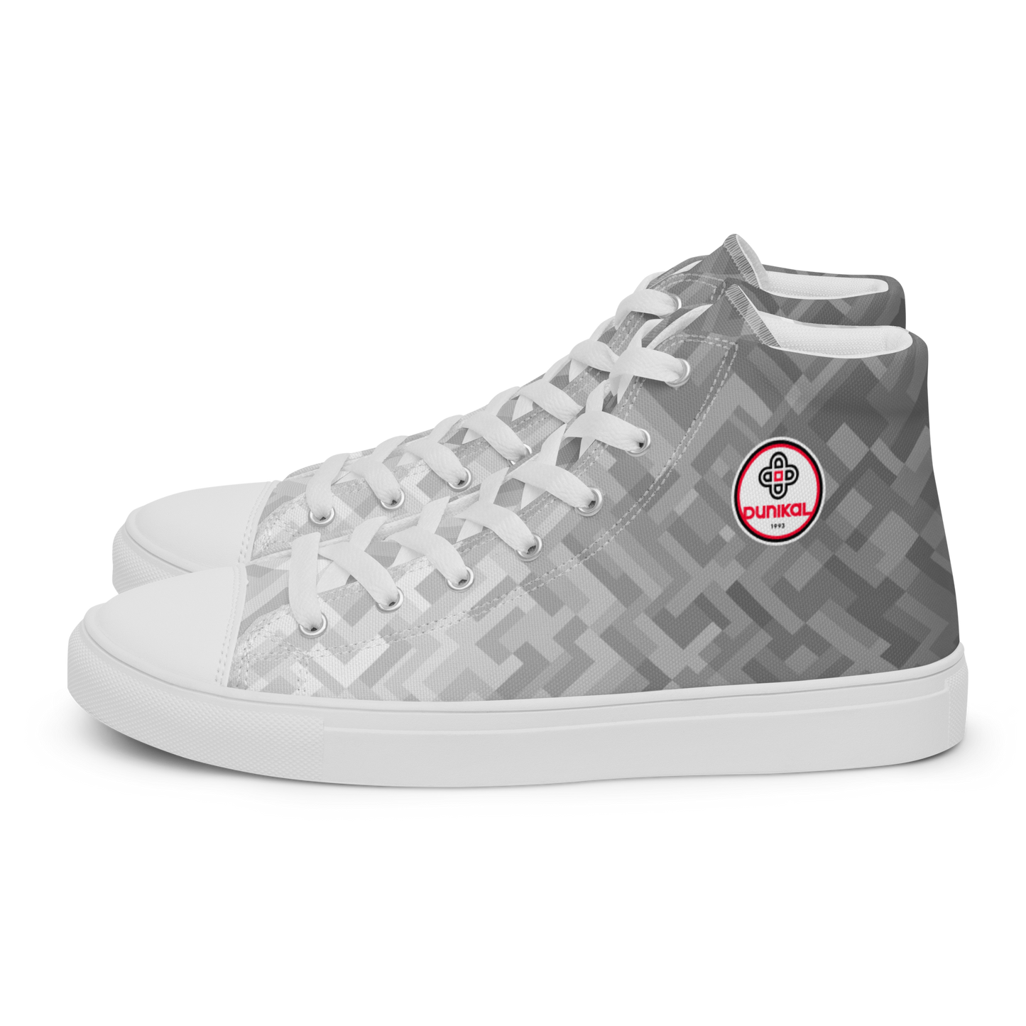 Women's Canvas Sneakers ❯ Polygonal Gradient ❯ Sonic Silver