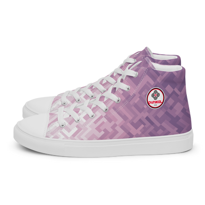 Baskets en toile pour femme ❯ Dégradé polygonal ❯ Lilas lavande