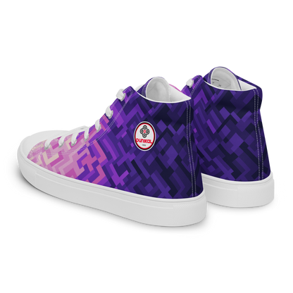 Canvas sneakers for women ❯ Polygonal gradient ❯ Winter evening