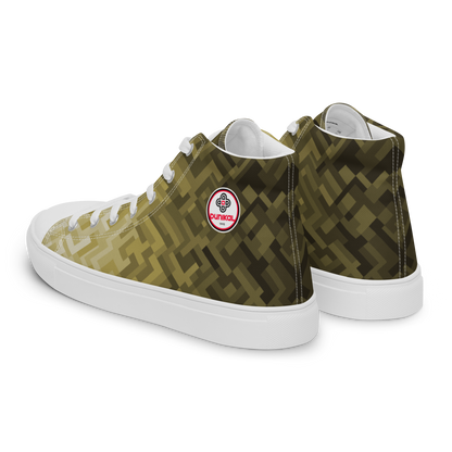 Women's Canvas Sneakers ❯ Polygonal Gradient ❯ Gold