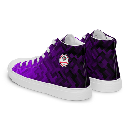 Women's Canvas Sneakers ❯ Polygonal Gradient ❯ Blacklight