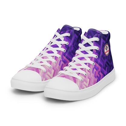 Canvas sneakers for women ❯ Polygonal gradient ❯ Winter evening