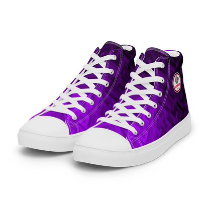 Women's Canvas Sneakers ❯ Polygonal Gradient ❯ Blacklight