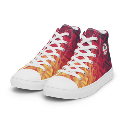 Women's Canvas Sneakers ❯ Polygonal Gradient ❯ Nebula