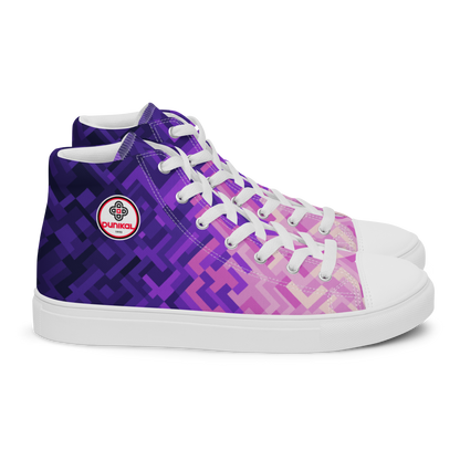 Canvas sneakers for women ❯ Polygonal gradient ❯ Winter evening