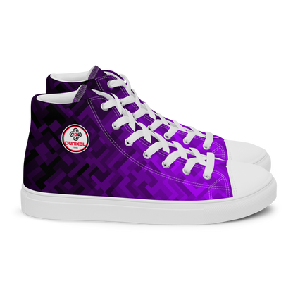 Women's Canvas Sneakers ❯ Polygonal Gradient ❯ Blacklight