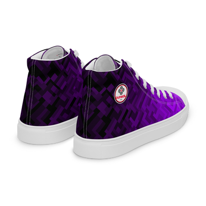 Women's Canvas Sneakers ❯ Polygonal Gradient ❯ Blacklight