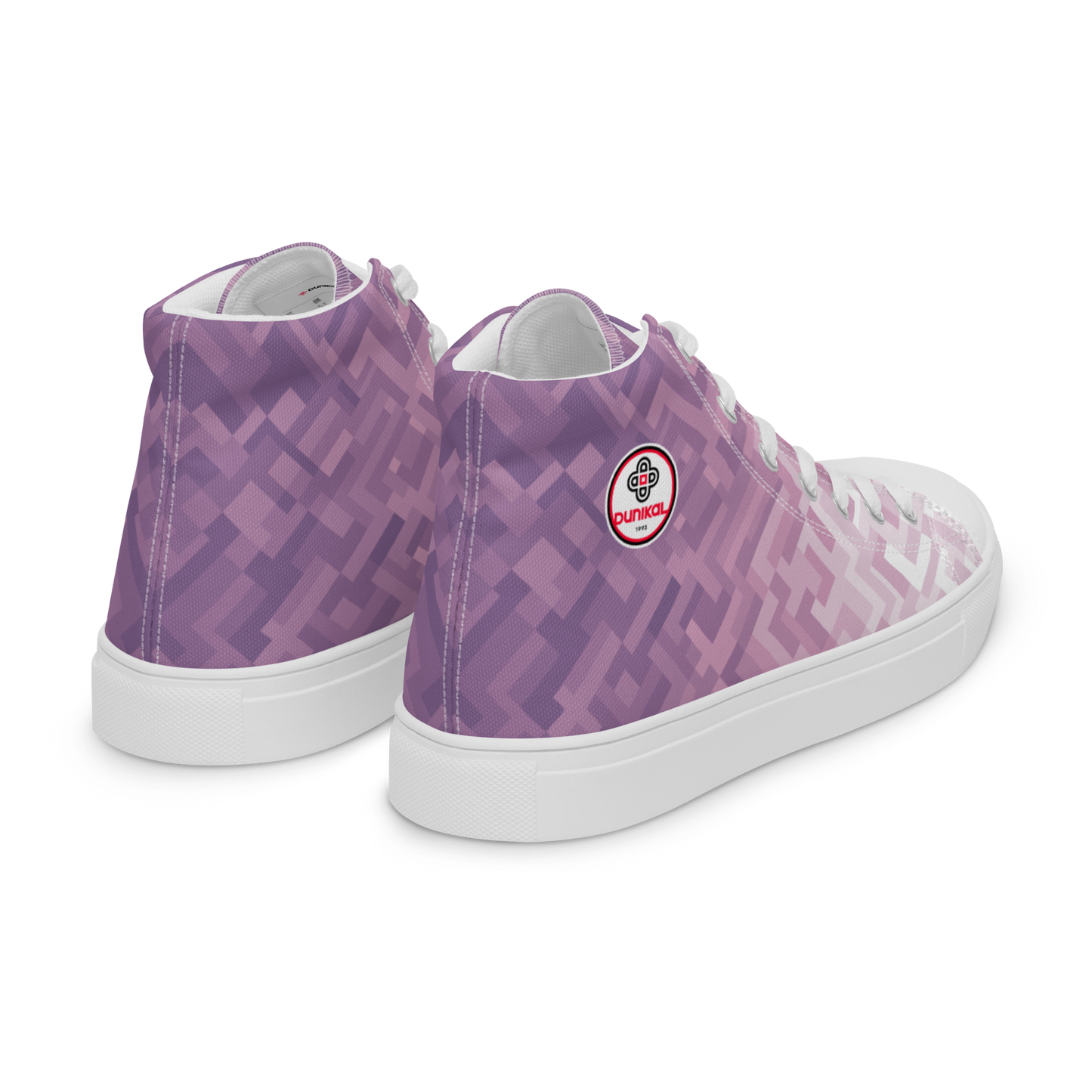 Women's Canvas Sneakers ❯ Polygonal Gradient ❯ Lavender Lilac