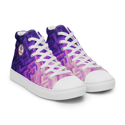 Canvas sneakers for women ❯ Polygonal gradient ❯ Winter evening