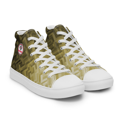 Women's Canvas Sneakers ❯ Polygonal Gradient ❯ Gold