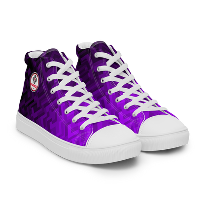 Women's Canvas Sneakers ❯ Polygonal Gradient ❯ Blacklight