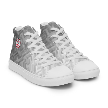 Women's Canvas Sneakers ❯ Polygonal Gradient ❯ Sonic Silver