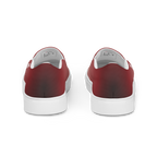 Zapatillas de lona sin cordones — Rojo rubí