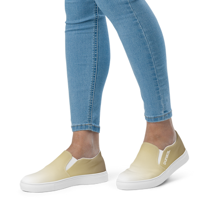 Women's Canvas Slip-Ons ❯ Pure Gradient ❯ Metallic Gold