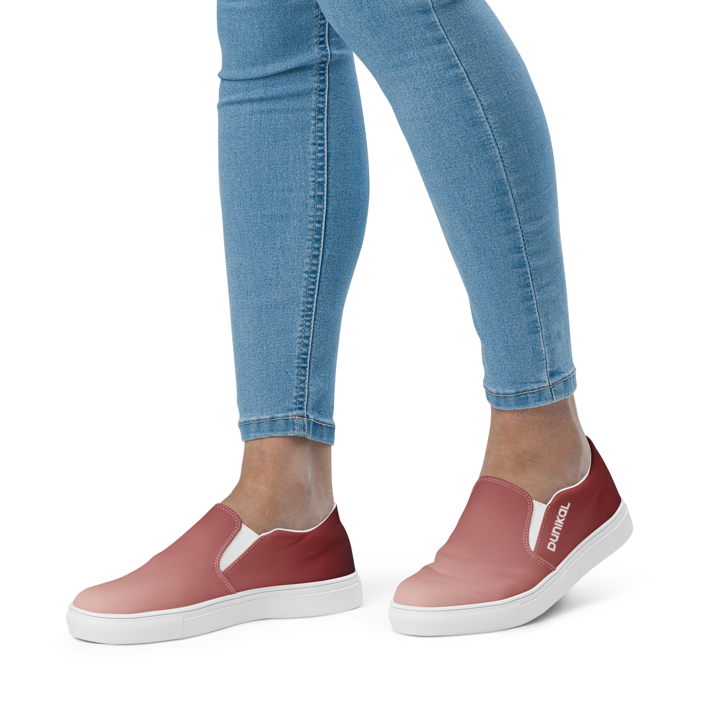 Women's Canvas Slip-Ons ❯ Pure Gradient ❯ Ruby Red
