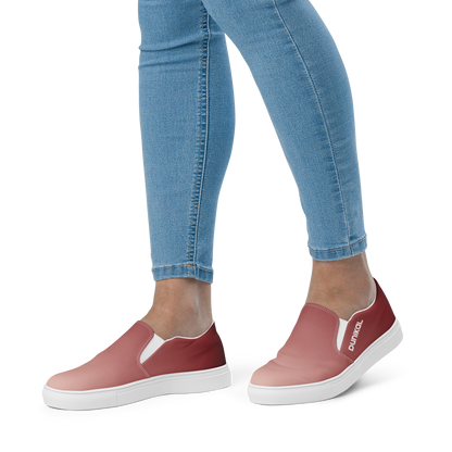 Women's Canvas Slip-Ons ❯ Pure Gradient ❯ Ruby Red