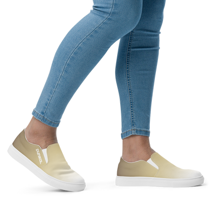 Women's Canvas Slip-Ons ❯ Pure Gradient ❯ Metallic Gold