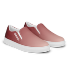 Zapatillas de lona sin cordones — Rojo rubí