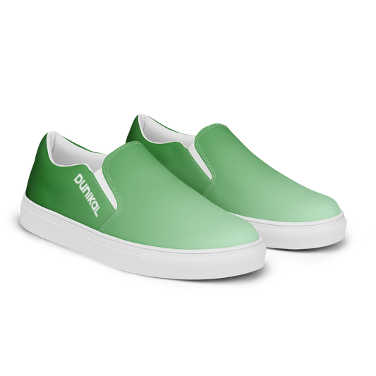 Women's Canvas Slip-Ons ❯ Pure Gradient ❯ Forest Green